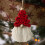 Handmade Macrame Gnome Ornament – Red, 15x9cm 3