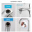 Faucet Extender Hose 22mm/24mm ABS White 2 pcs 2
