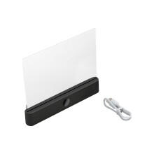 Flexible Study Light With 3 Adjustable Color- Black