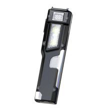 Tactically Flashlight With Clip & Digital Display Clip On-Black