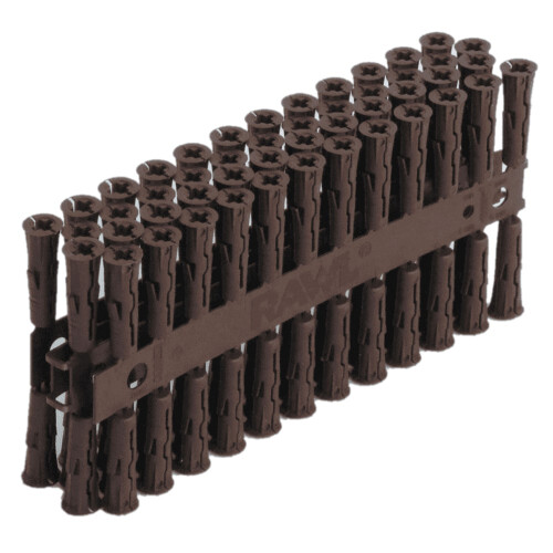 (30mm x 7mm, Black) Rawlplug Universal Wall Plug (Pack Of 96)