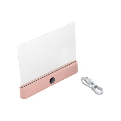 Small Portable Desk Lamp With Smooth Dimming And- Pink