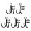 5Pcs Fish Hooks Corrosions Resistant Coating Live Lures-No. 4 1