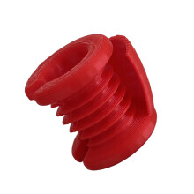 Plastic Crochet Yarn Protectors Soft Elastic for Finger-Red