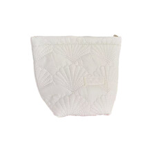 Quilted Cosmetic Organizer Shell Shape Polyester Makeup-small
