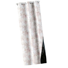 Thermal Insulated Black Out Floral Curtain For Noise-OF 132x213