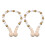 Magnetic Curtain Tiebacks Decorative Curtain Holdbacks-gold 1