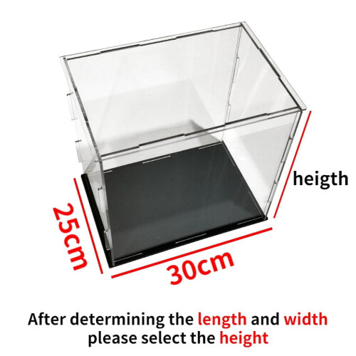 Acrylic Display Cube Box for Collectibles – Clear,