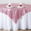 Pink Sequined Table Overlay 72 x 72 in 1
