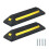Wheel Chocks, Set of 2 - Durable Rubber, Reflective 1