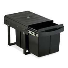 Cubo de basura extraíble para cocina con tapa que bloquea los olores