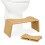 Folding Bamboo Toilet Stool with Rubber Pads 1