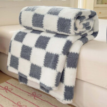 Blue Flannel Throw Blanket – Ultra-Soft Microfiber,