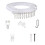 Kit de rail flexible pour rideaux de plafond blanc 1