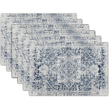 Boho Linen Placemats Set of 6, 18x12 in