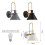 Gentle Glow Wall Lamp Iron Construction Bedside Living-Black 2