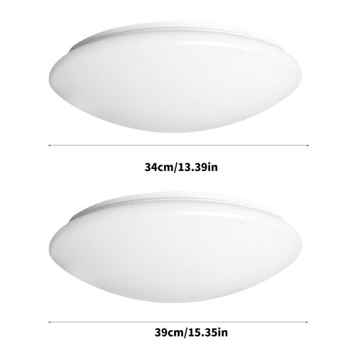Plastic Ceiling Lamp Shade Circular Ceiling Light-34cm 2
