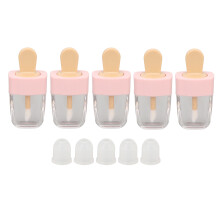 Wiederverwendbarer Lippenbalsam-Behälter, gute Dichtigkeit, 5 ml auslaufsichere, leere Lipgloss-Tube mit fest schließendem Deckel, nachfüllbare,