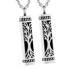 Colliers souvenirs de crémation, 2 pièces, bijoux-Argent