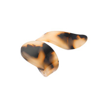 Statement Brown Leopard Print Adjustable Ring Geometric-2