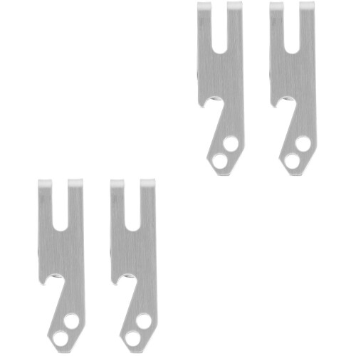 4Pièces Clips À Argent -Monnaie Acier Inoxydable