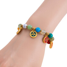 Handcrafted Tibetan Style Wristband Braided-Five Ways of Wealth