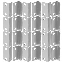 200Pièces Plaque Verrou , Métal Argent, Fixation Rapide