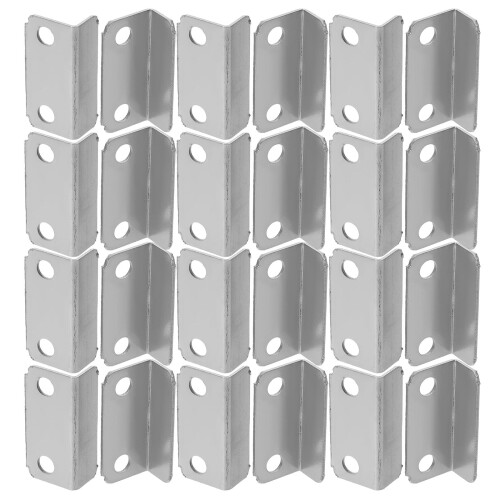 200Pièces Plaque Verrou , Métal Argent, Fixation Rapide