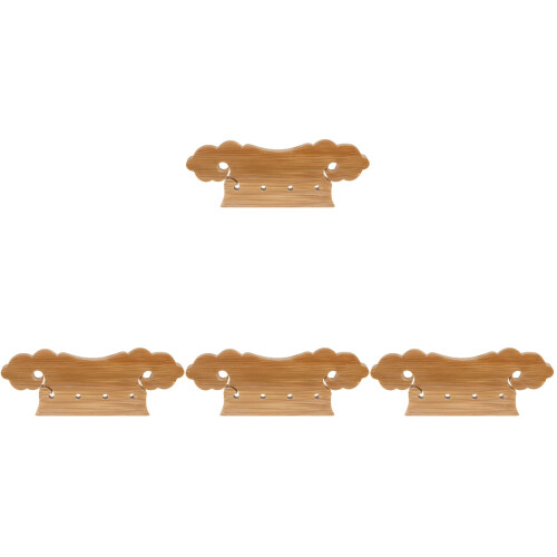 4Pièces Pont Pipa En Bambou Résistant, Accessoire De Luthier Khaki