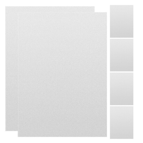 6Pièces Blanks Aluminium Anodisé Argent Pour Plaques