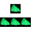 4Pièces Décor Aquarium Rocaille Fluorescente 1