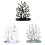 Multi Branch Jewelry Display Holder Lightweight Sturdy-Clear 2