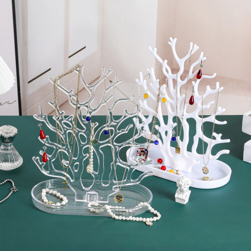 Multi Branch Jewelry Display Holder Lightweight Sturdy-Clear 2