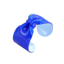 Funkelndes buntes Schleife-Harz-Armband, auffälliger-Blau