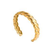 Verstelbare Open End Twist Design Armband-JDB0106008