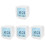 4Pcs Plastic Electronic Alarm Clock White with Clear Display for Home 1