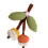 Handmade Fabric Hawthorn Cherrys Fruit Brooch Nature-Yellow 1