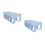 2Pcs Blue Magazine File Rack with Rounded Corners and ABS 1