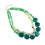 Collier clavicule superposé inspiré de la Nature, rétro vert, 1