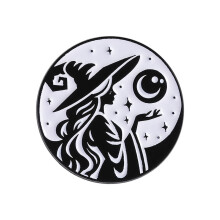 Mondphase Hexen Brosche Emaille Goth Pin Schwarze-QHXZ4803