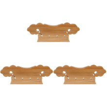 3Pcs Pipa Bridge Tailpiece Bamboo Handmade Durable Khaki Replacement