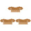 3Pcs Pipa Bridge Tailpiece Bamboo Handmade Durable Khaki Replacement 1