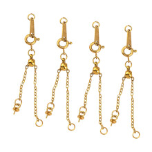Skin Friendly Stainless Steel Jewelry Extension Chain-Gold 5cm