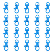 Pack of 20 Dopamine Hues Plastic Clasps Easy Installation-Blue