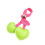 PU Leather Cherrys Keyring Bag Ornament With Multiple-Green 1