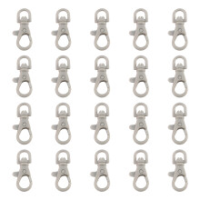 Pack of 20 Colorful Plastic Clasps Easy Installation-Gray