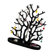 Stylish Plastic Tree Jewelry Organizers Stand For-Black