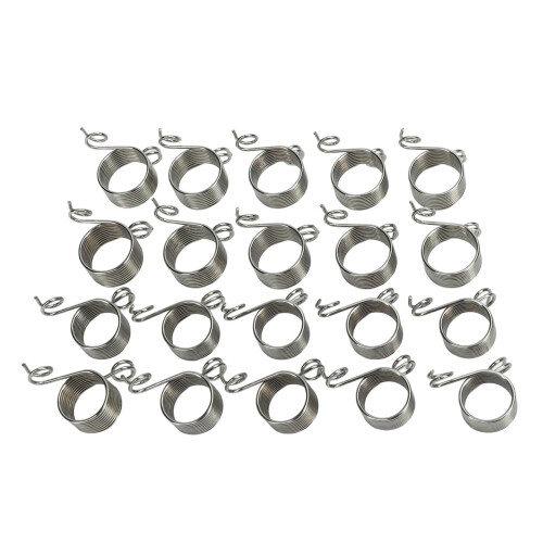 Rustfrit stål guidefingerholdersæt – 10 store + 10