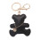 Modern Animal Keychain Accessory With Golden Chain-Black 1