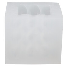 Molde de silicona para velas con forma de cubo de corazón